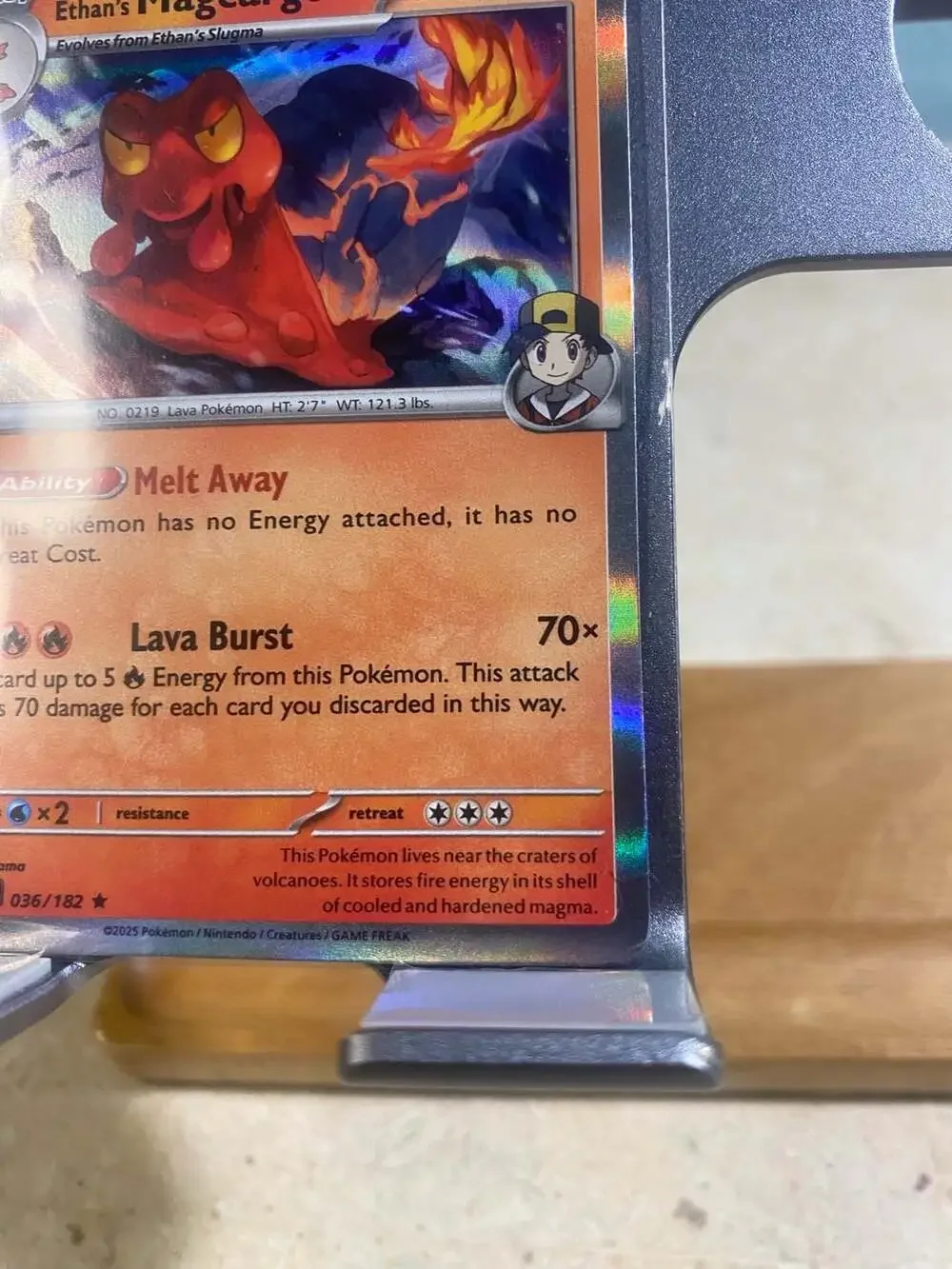 Ethan's Magcargo 36/182 Holo Rare Destined Rivals Pokemon TCG - Near Mint NM